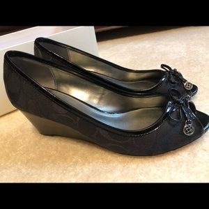 Coach 7.5 wedge heels
